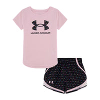 Infant Under Armour Dot Print S/S Tee & Shorts Set