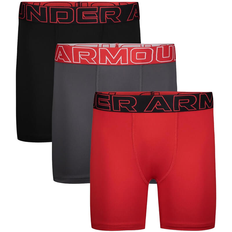 Youth Under Armour Performance Boxerjock Briefs 3-Pack