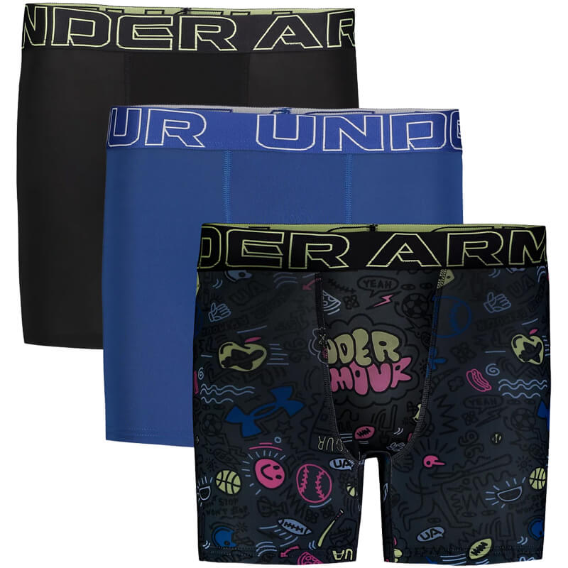 Youth Under Armour Performance Boxerjock Briefs 3-Pack