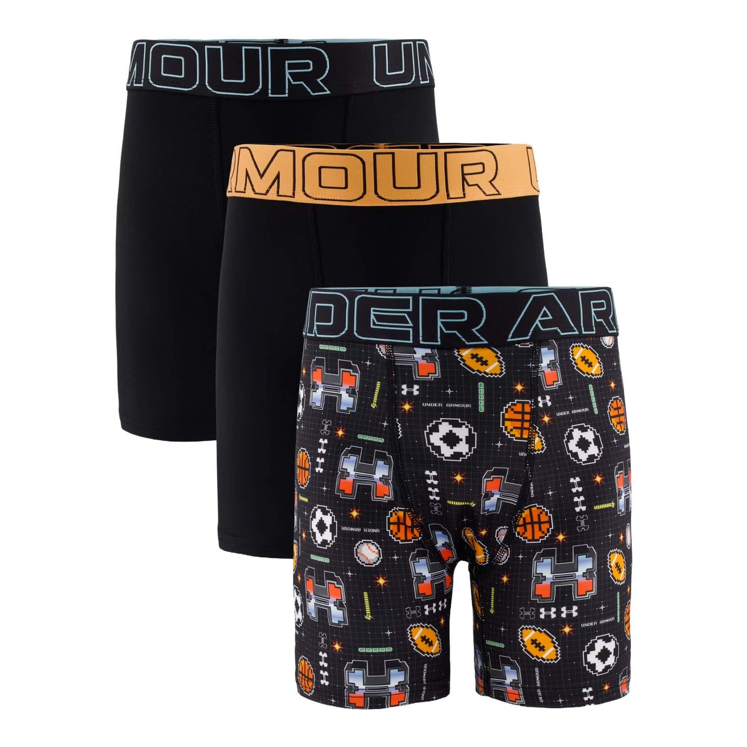 Youth Boys' Under Armour Printed Assorted Boxers
