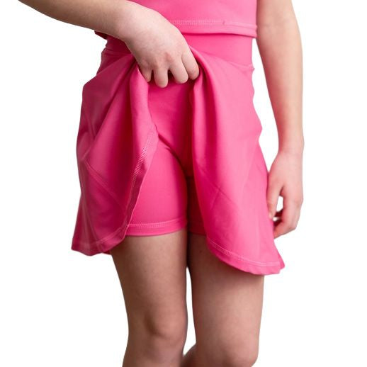 Youth Girls' Bright Pink Athletic Set