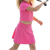 Youth Girls' Bright Pink Athletic Set