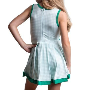 Youth Girls' Green Check Dress