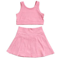 Youth Girls' Powder Pink Athletic Set