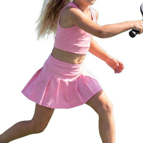 Youth Girls' Powder Pink Athletic Set