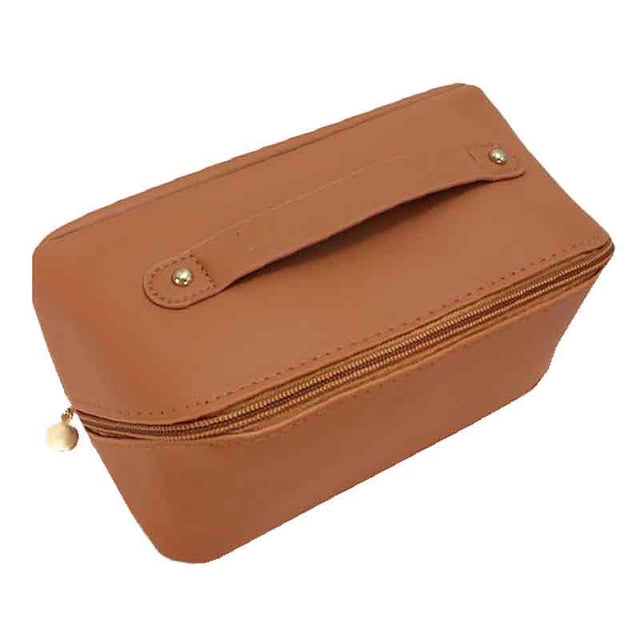 Faux Leather Cosmetic Bag