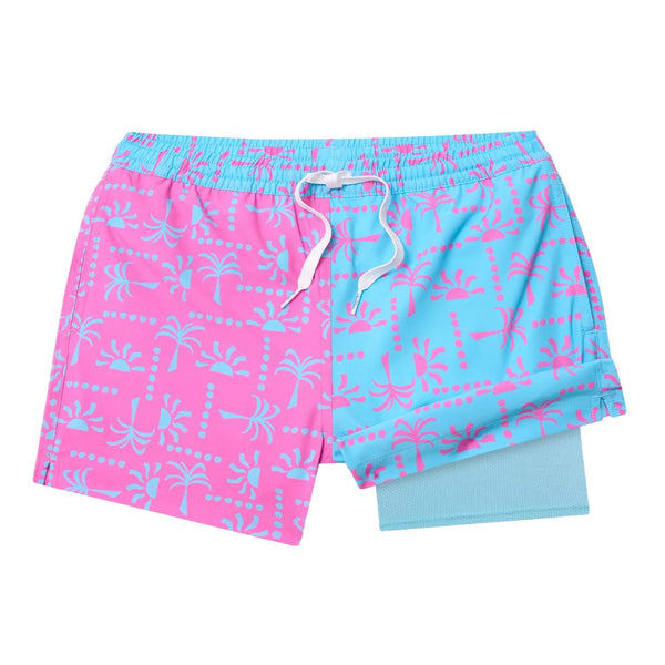 Youth Boys' Chubbies The Pacific Grids Lined Classic Swim Trunks