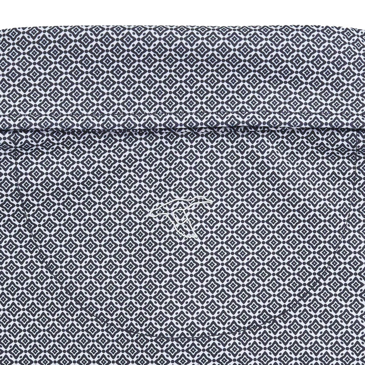 Men's GenTeal Diamond Lattice Print Performance Polo