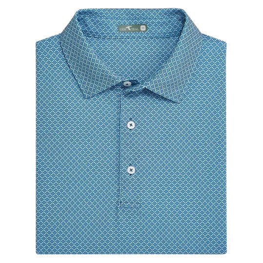 Men's GenTeal Diamond Lattice Polo