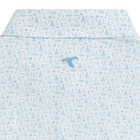 Men's GenTeal Mariner's Blueprint Print Performance Polo