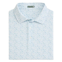 Men's GenTeal Mariner's Blueprint Print Performance Polo