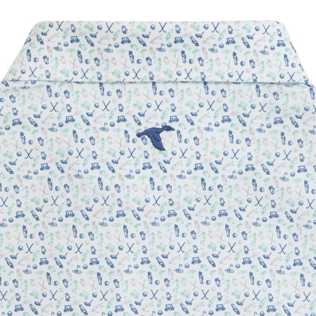 Men's GenTeal Caddie's Choice Print Performance Polo