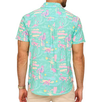 Men's Chubbies The Single & Ready To Flamingle S/S Performance Friday Shirt