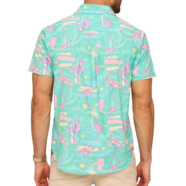 Men's Chubbies The Single & Ready To Flamingle S/S Performance Friday Shirt