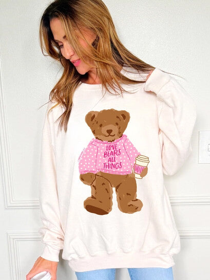 Women's Love Bears All Things Crew