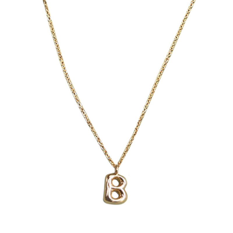 Bubble Balloon Initial Necklace