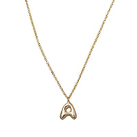 Bubble Balloon Initial Necklace