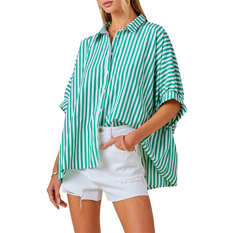 Women's Oversized Stripe Shirt