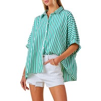 Women's Oversized Stripe Shirt