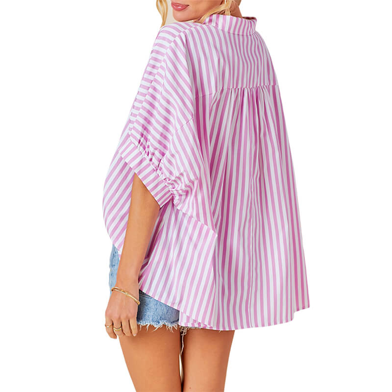 Women's Oversized Stripe Shirt