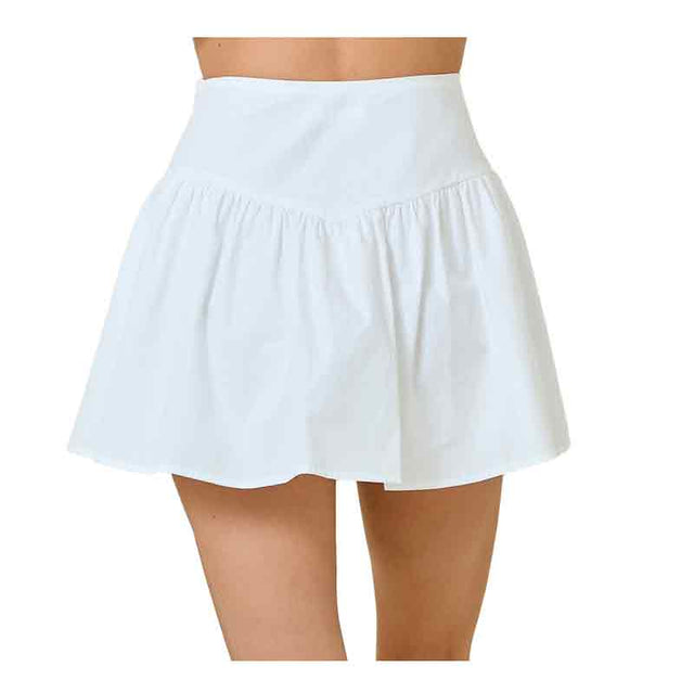 Women's Poplin Mini Skort