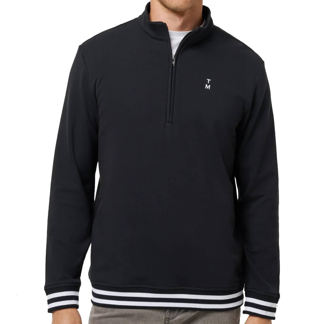 (取寄) トラヴィスマシュー メンズ アワー 1/4 ジップ TravisMathew men Happier Hour 1/4 Zip Black Men's TravisMathew Happier Hour Quarter Zip – QuarterFour