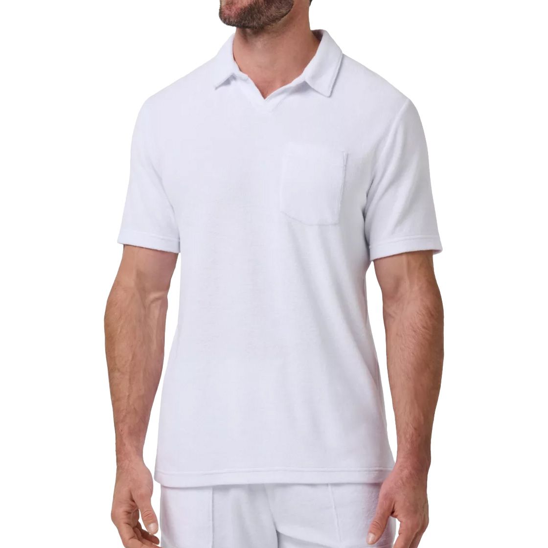 Men's TravisMathew Beach Club Terry Popover Polo