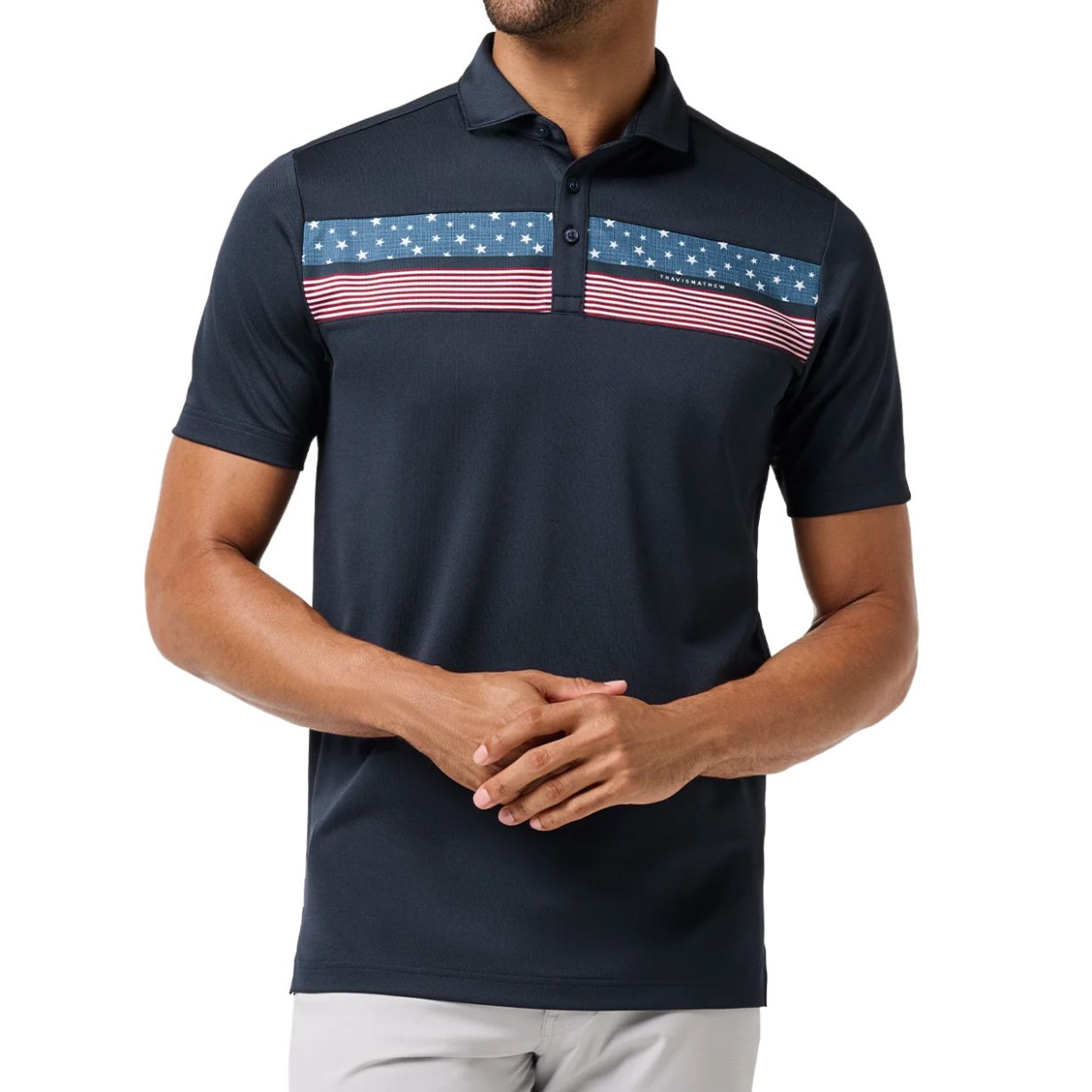 Men's TravisMathew Good Good Flag Polo