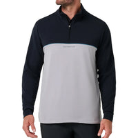 Men's TravisMathew Fibercloud Color Block Quarter Zip