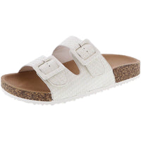 Women's Raffia Slip-On Slide