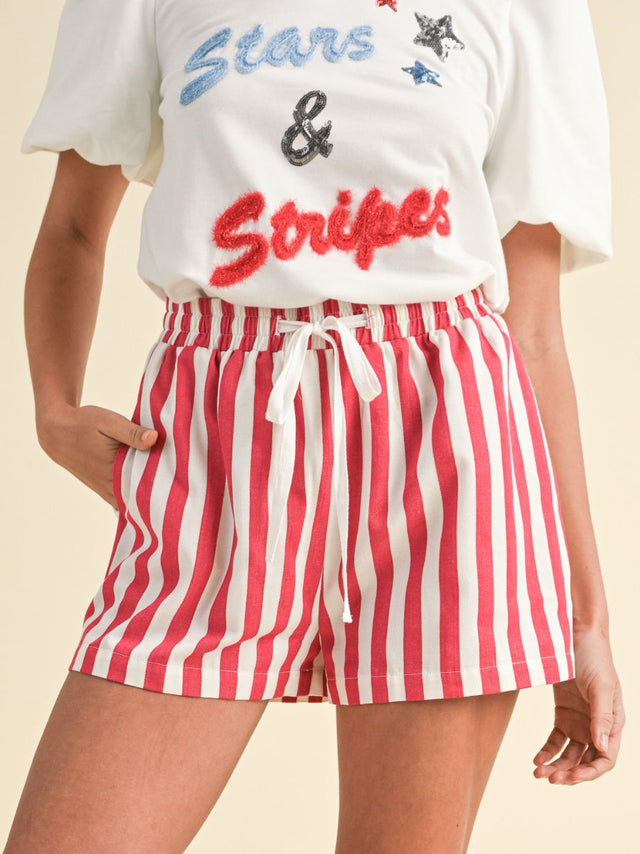 Women's Navy Sailor Shorts