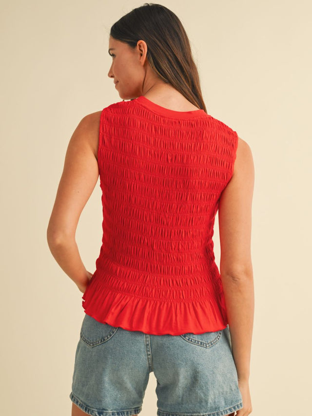 Women's Smocking Tank Top