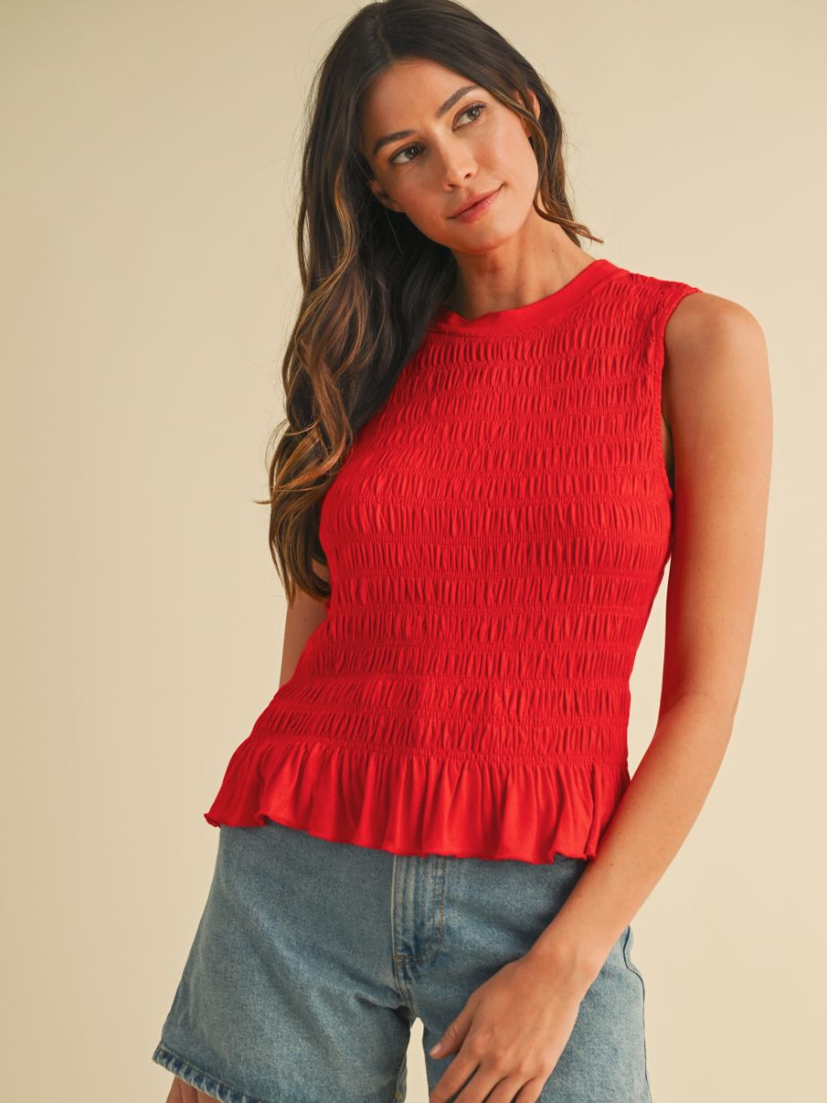 Women's Smocking Tank Top