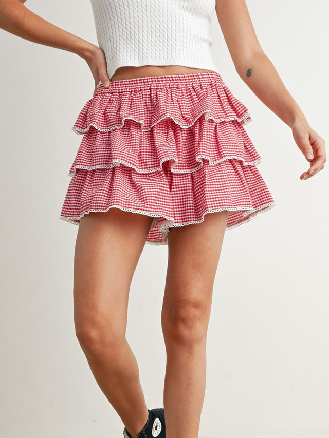 Women's Ruffle Mini Skort