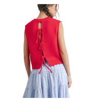 Women's Scarlet Bow Top
