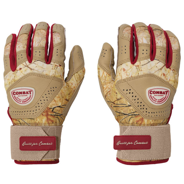 Adult COMBAT MFG Long Strap Batting Gloves