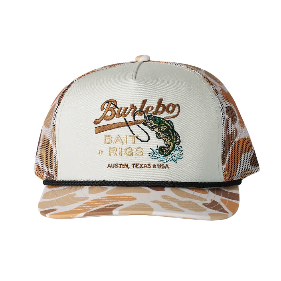 Adult Burlebo Bait & Rigs Camo Cap