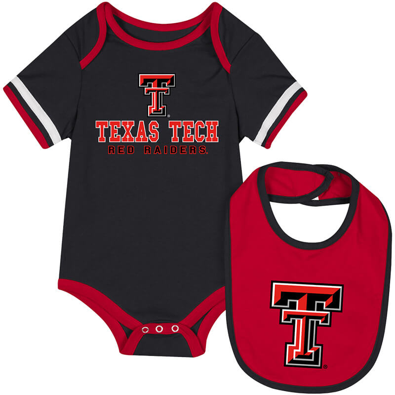 Infant Colosseum Texas Tech The Gift Onesie & Bib Set