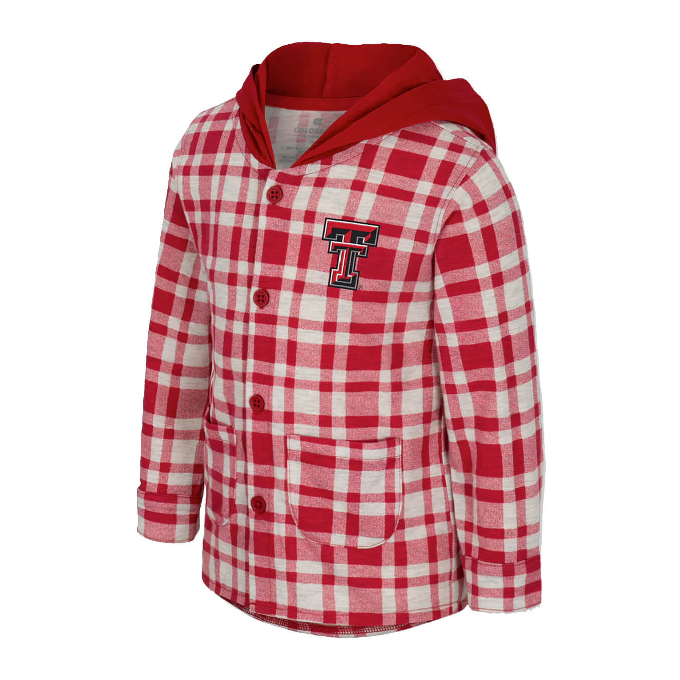 Toddler Colosseum Texas Tech BMO Plaid Button Up