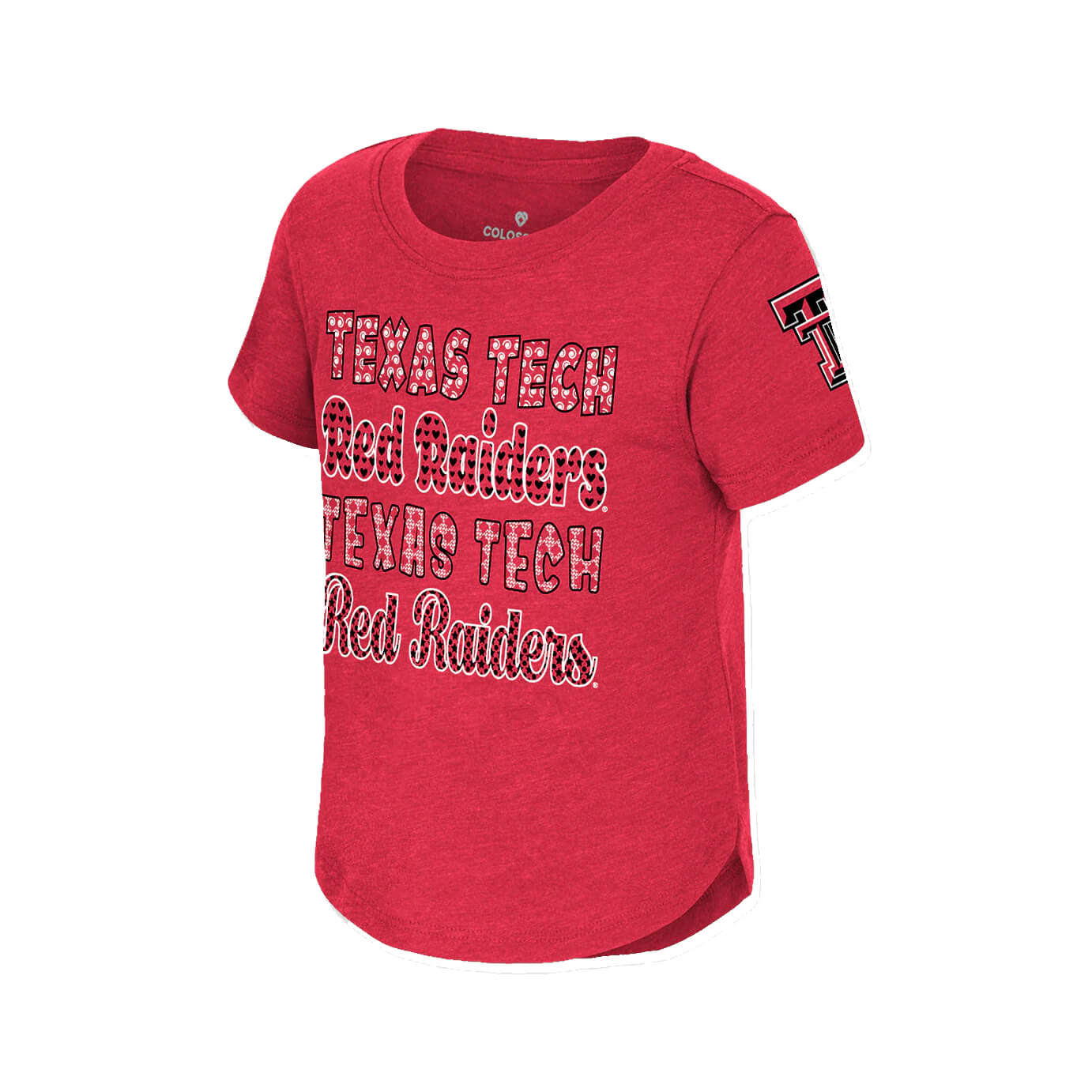 Toddler Colosseum Texas Tech Flame Princess S/S Tee