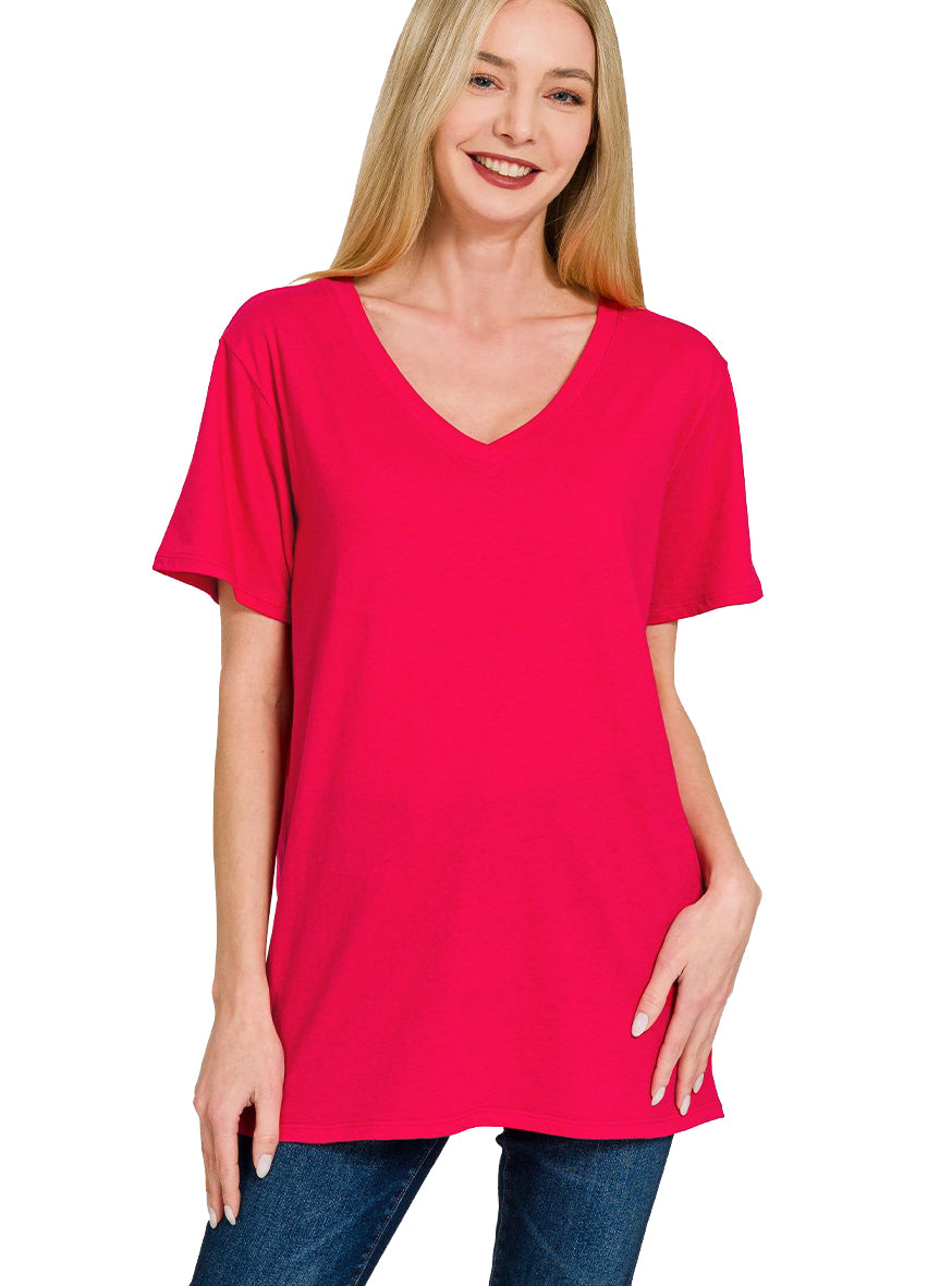 Women's Boyfriend V Neck Tee