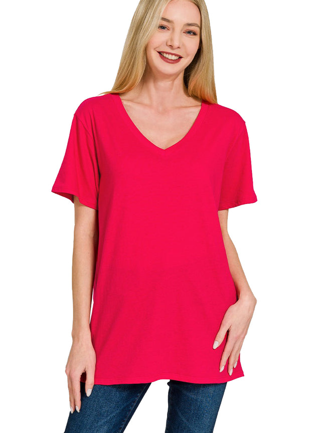 Women's Boyfriend V Neck Tee