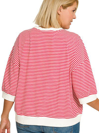 Women's Striped Plus Top