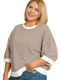 Women's Striped Plus Top