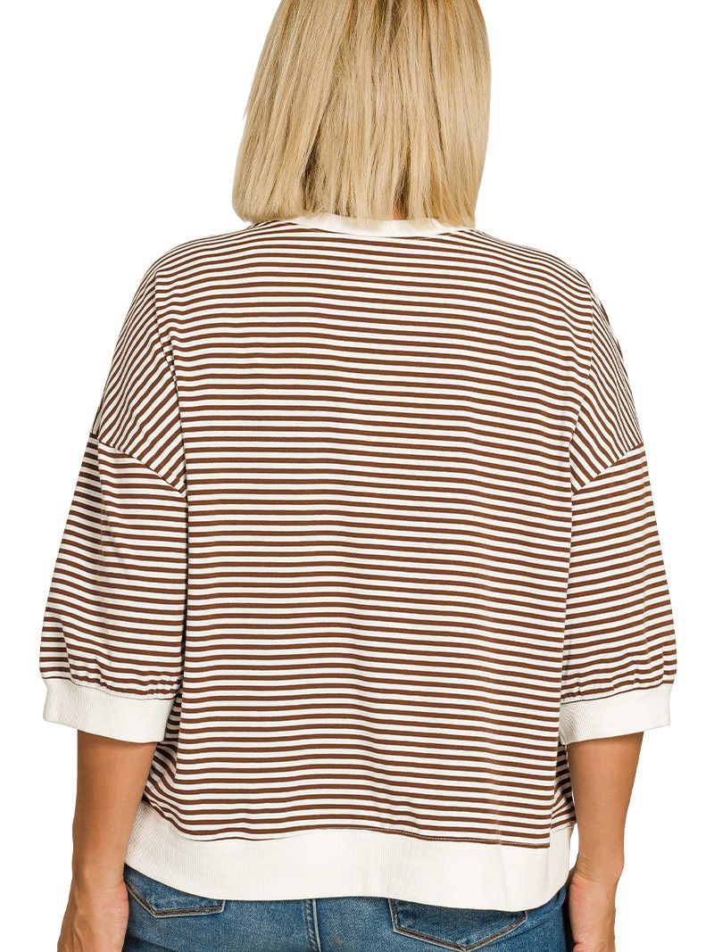 Women's Striped Plus Top