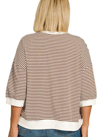 Women's Striped Plus Top