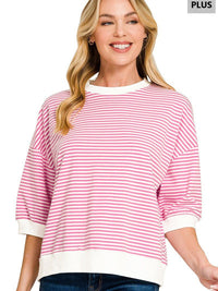 Women's Striped Plus Top