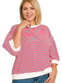 Women's Striped Plus Top