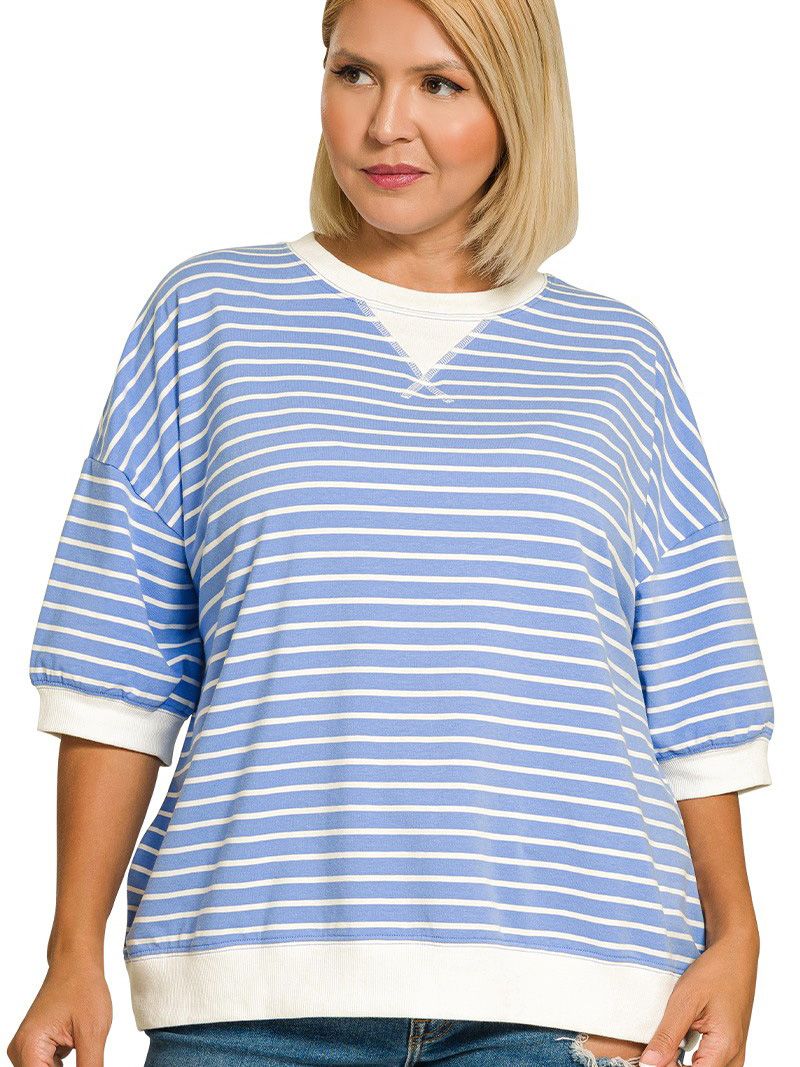 Women's Stripe Plus Top