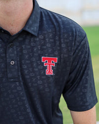Men's Swannies x QuarterFour Texas Tech Embossed Polo
